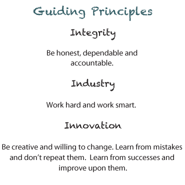 Guiding Principles: Integrity, Industry, and Innovation