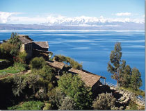 Lake Titicaca, highest navigable lake in the world